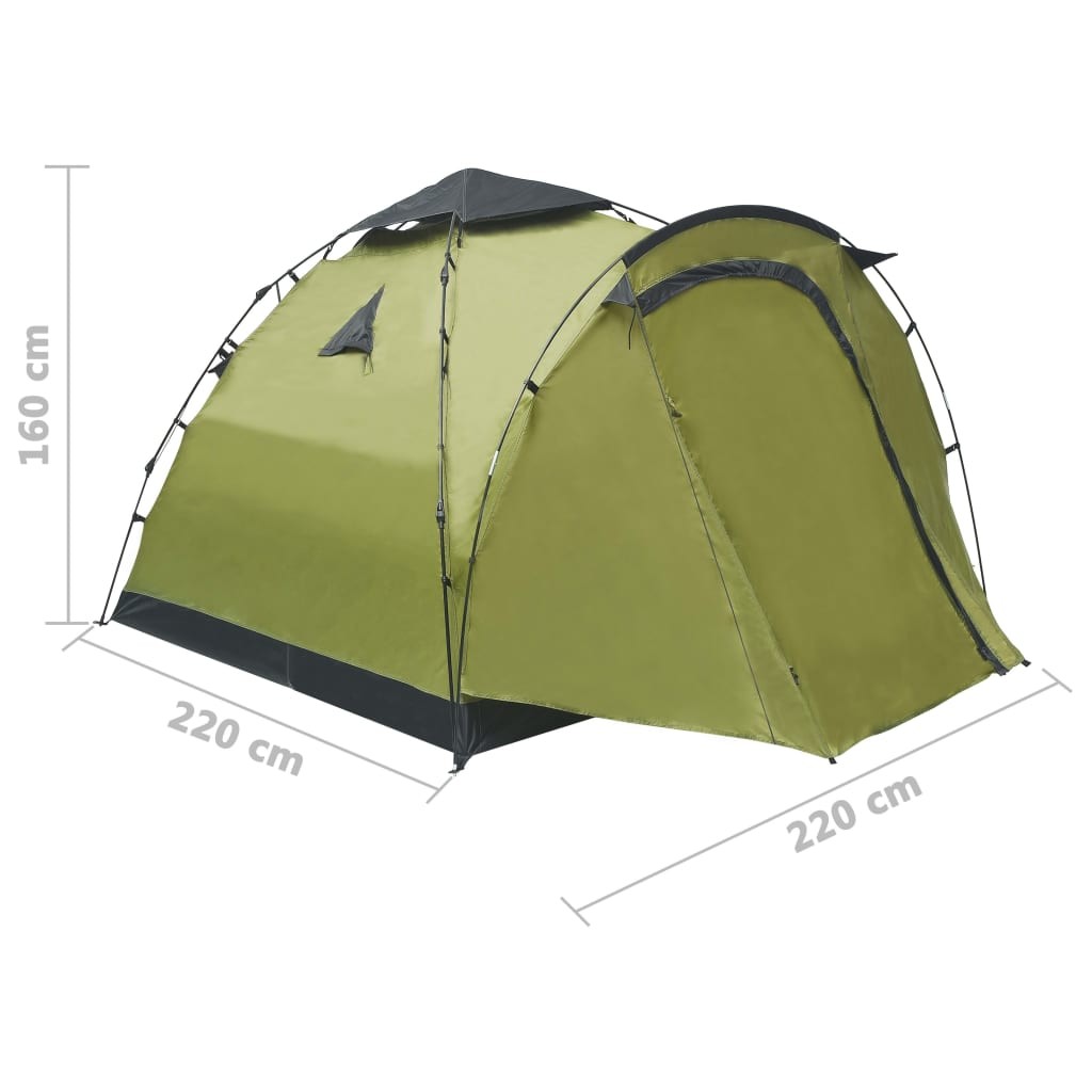 Pop Up Camping Tent 3 Person Green